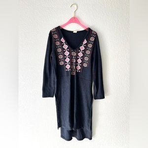 Anthropologie Akemi + Kin Embroidery Detail Tunic Dress Size Medium